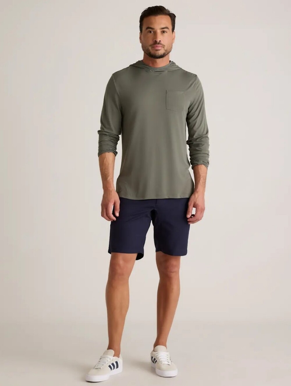 Quince Men's Organic Stretch Ripstop Shorts, XL, Deep Navy